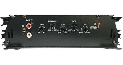 Amplificador 2 Canales 1200 Watts Clase A/b Carbón Ab06002et Color Negro