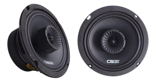 Bocina Tipo Coaxial Carbon Audio Ca-sk15065px Para Carro/camioneta Color Negro 6.5  X 6.5  X 6.5   X 2 Unidades