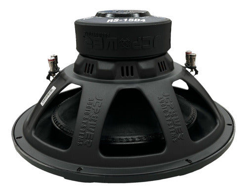 Subwoofer Jc-power Rs-15d4 15 PuLG 1500w Max Doble Bobina Color Negro