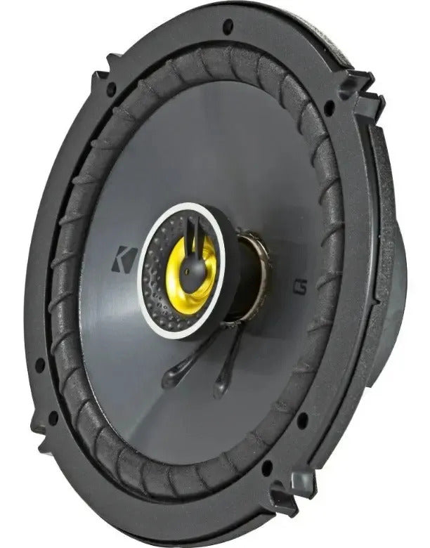 Paquete 4 Bocinas Kicker 6.5 Pulgadas Csc654 2 Vias 300w Max Color Gris Oscuro