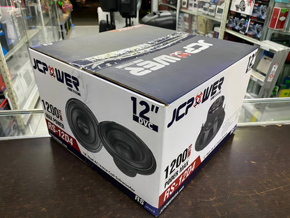 Subwoofer De 12 PLG Jc Power Rs-12d4 Doble Bobina 600w Color Negro