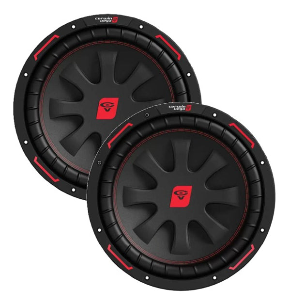 Paquete 2 Bajos Cerwin Vega Cvp10d4 10 Pulgadas Doble Bobina Color Negro