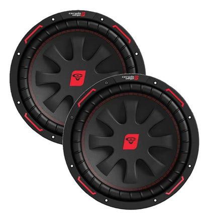Paquete 2 Bajos Cerwin Vega Cvp10d4 10 Pulgadas Doble Bobina Color Negro
