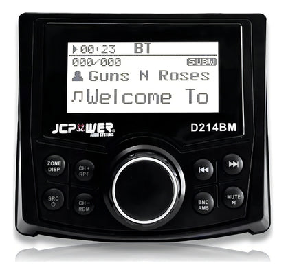 Estereo Marino Jc Power D214bm Bluetooth Usb Auxam Fm 4 Rca