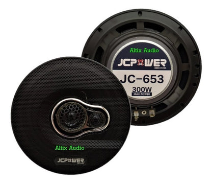 Bocinas Jc Power 6.5 Jc-653 300w Max / 150w Rms Color Negro