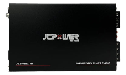 Amplificador Monoblock 1 Canal Clase D 1200w Rms Jc Power Jc2400.1d Negro