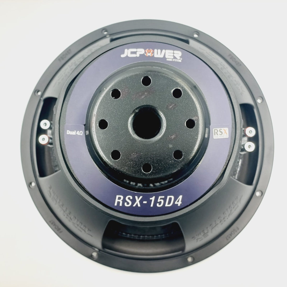 Subwoofer Jc Power Rsx-15d4 15 Pulgadas 2000w Doble Bobina Color Negro