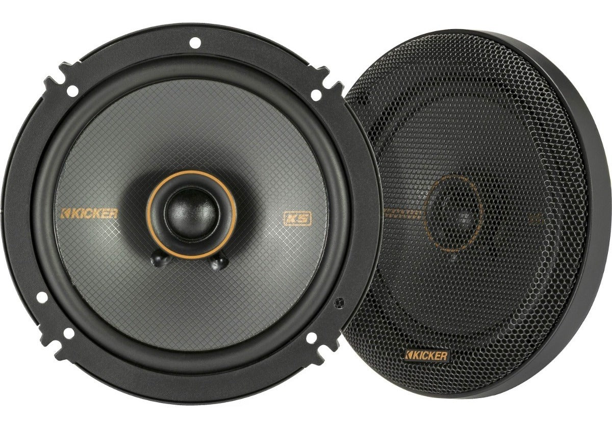 Bocinas Kicker 6.5 Pulgadas 47ksc6504 Ksc650 2 Vias 100w Rms Color Gris Oscuro