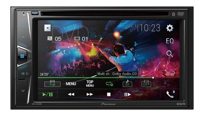 Autoestereo Pionner Receptor Con Dvd Multimedia Con Pantalla Táctil Wvga De 6.2 Pulgadas, Color Negro, Modelo Avh-g225bt