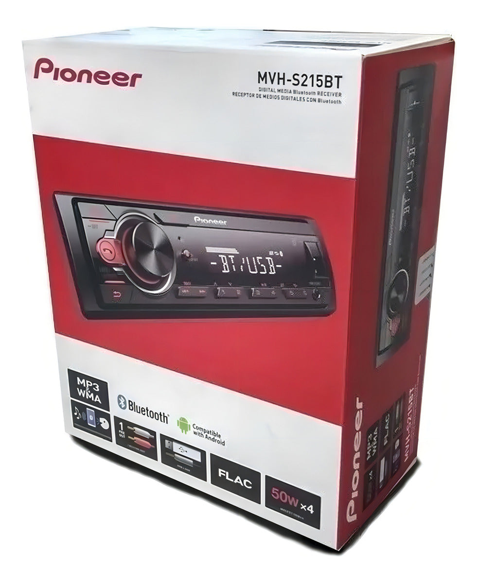 Autoestéreo Para Auto Pioneer Mvh S215bt Con Usb Y Bluetooth