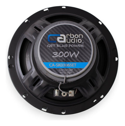 Bocinas Carbon Audio 6.5 Coaxial 300w Max / 60w Rms Color Negro