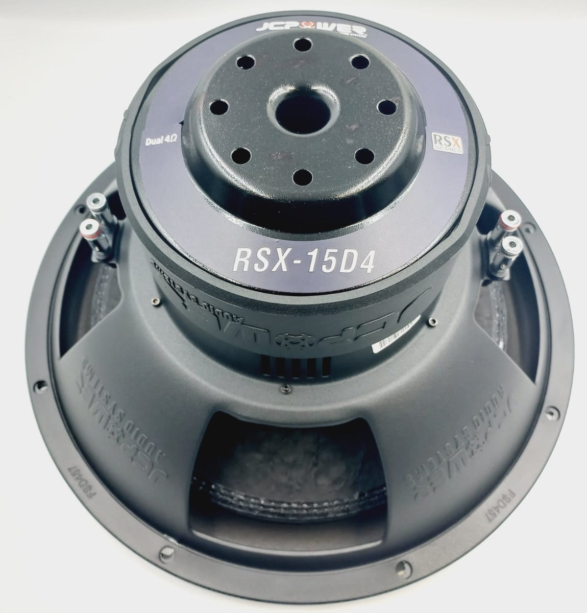 Subwoofer Jc Power Rsx-15d4 15 Pulgadas 2000w Doble Bobina Color Negro