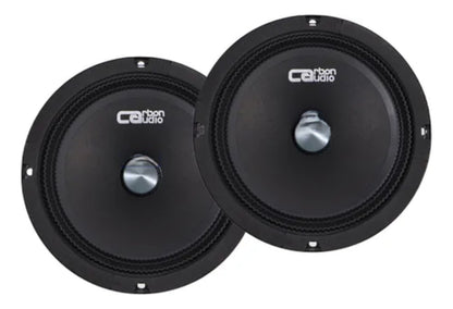 Set De Medios Carbon Audio 6.5  2 Vias Cacs05065pr 1500w
