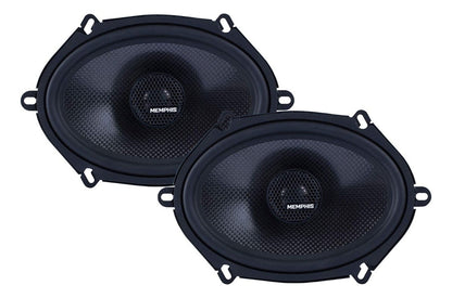 Bocinas 5x7 Pulgadas Memphis Mcx57 2 Vias 100w Fibra Carbono Color Negro