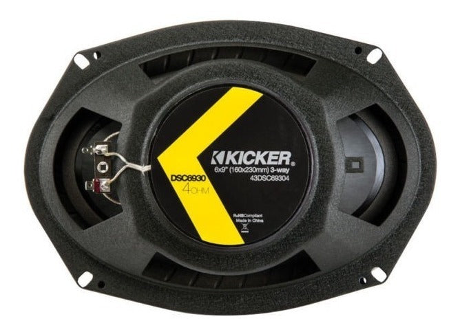 Bocinas Kicker Dsc6930 Dsc69304 3 Vias 6x9 360w Max 90 Rms Color Negro