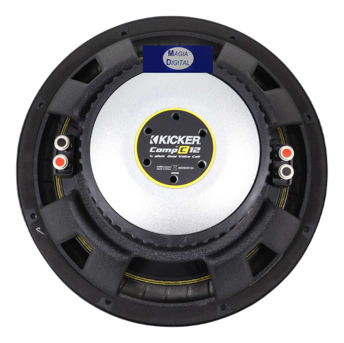 Subwoofer Kicker Compc De 12 Pulgadas 50cwcd124 Doble Bobina Color Negro