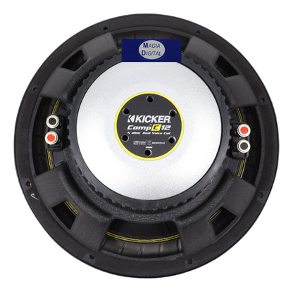 Subwoofer Kicker Compc De 12 Pulgadas 50cwcd124 Doble Bobina Color Negro