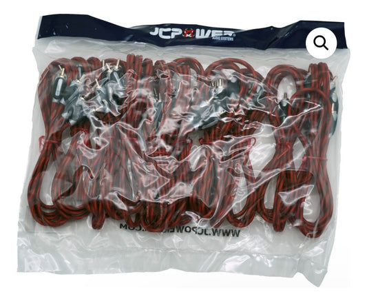 Rca Jc Power 6ft (1.80 M) Paquete 10 Pzas Ofc Flexible