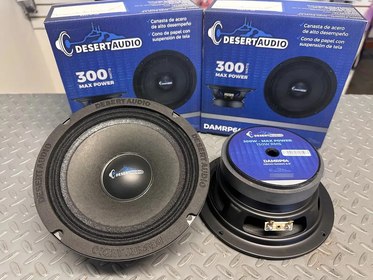 Par Medios Rangos 6.5 Pulgadas Desert Audio Damrp64 300w