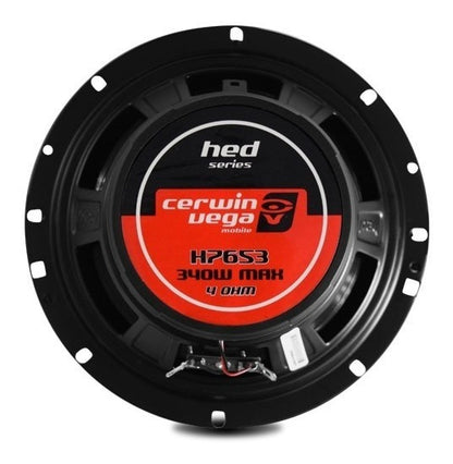 Bocinas Para Puerta Cerwin Vega De 6.5 De 3vias 340watts Color Negro