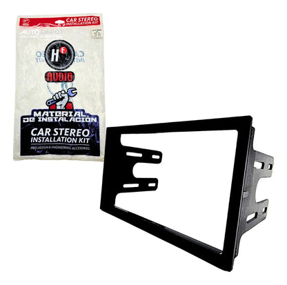 Frente Para Autoestéreo Vw Golf 1999-2007 2 Din Hf-0190dd Color Negro Hf Audio