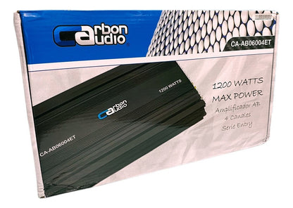 Carbon Audio Amplificador Para Auto/camioneta Entry Ca-ab6004et Clase Ab Con 4 Canales Y 1200w Negro