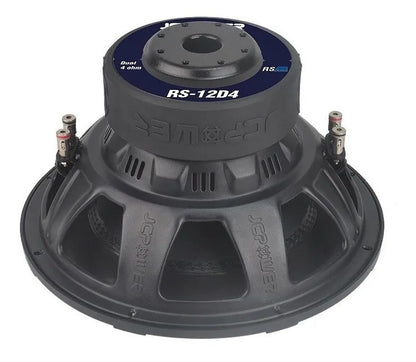 Subwoofer De 12 PLG Jc Power Rs-12d4 Doble Bobina 600w Color Negro