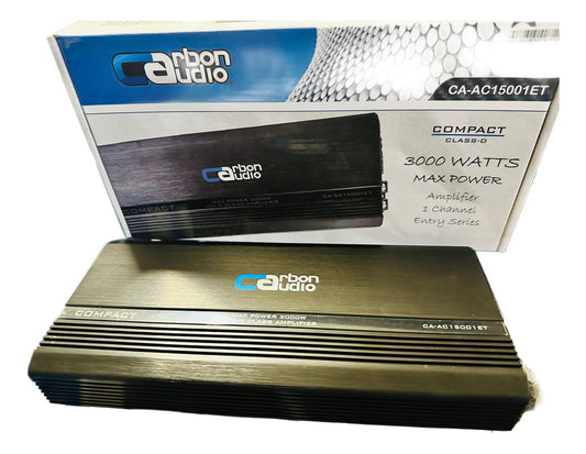 Amplificador Carbón Audio Compact 1 Canal Caac15001et 3000w
