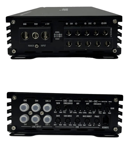 Amplificador Jc Power Jc2000.5 5 Canales Clase Ab 900w Max Negro