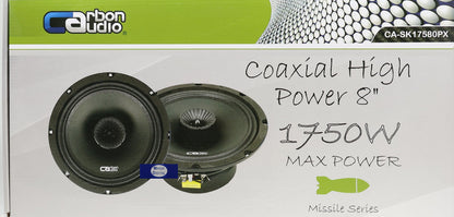 Medio Rango 8puLG Carbon Audio Ca-sk17580pxpx Open Show 2pz Color Negro