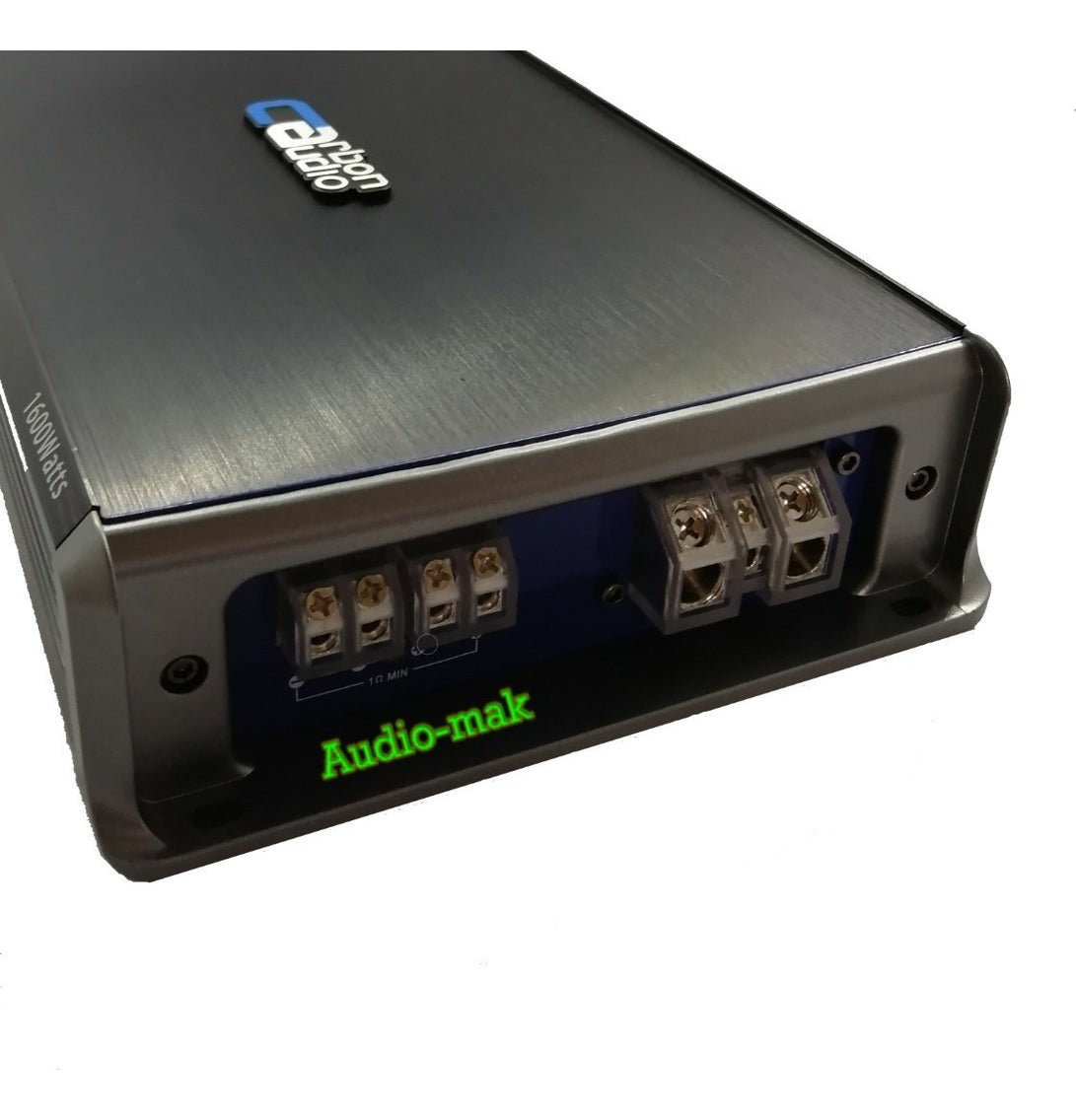 Amplificador Carbón Audio 1 Canal 800w Rms Clase D Nano Color Negro
