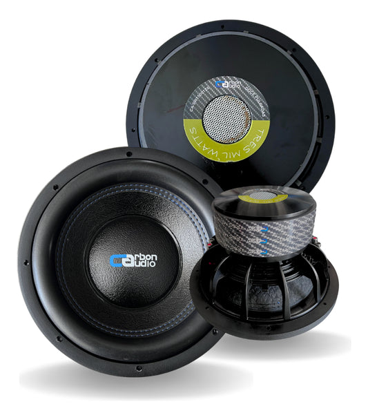 Parlante Para Vehículo Carbon Audio Ca-sw150012x Color Negro