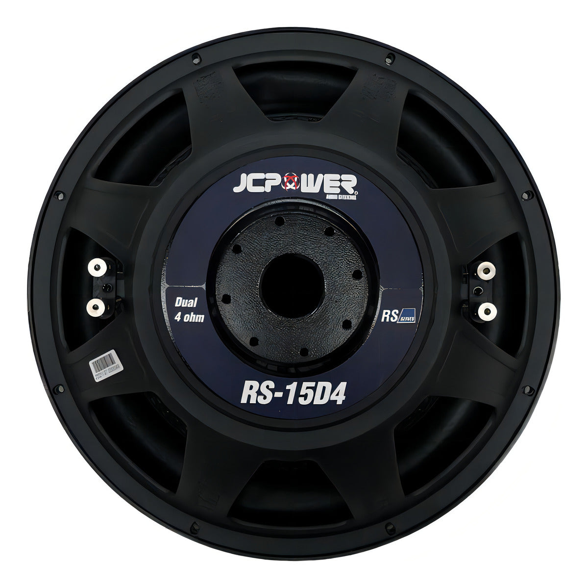 Subwoofer Jc-power Rs-15d4 15 PuLG 1500w Max Doble Bobina Color Negro
