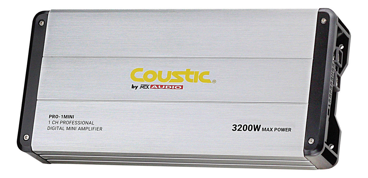 Coustic Amplificador Pro-1mini 3200w Max 1 Canal Clase D Color Gris
