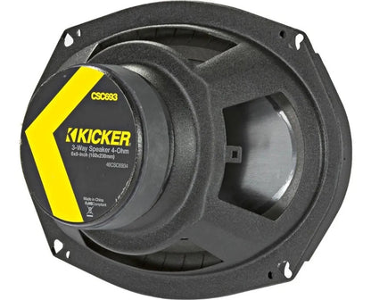 Bocinas Kicker 6x9 Pulgadas 46csc6934 3 Vias 450w Max Negro
