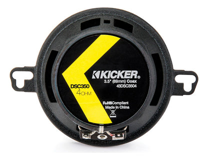 Bocinas Kicker Dsc3504 Dsc350 De 3.5 Pulgadas 80w Max Color Negro