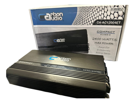 Amplificador Carbón Audio 4canales Compact Caac12004et 2400w