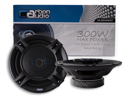 Bocinas Carbon Audio 6.5 Coaxial 300w Max / 60w Rms Color Negro