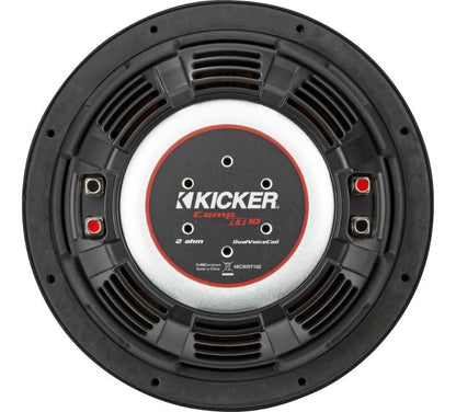 Woofer Kicker Plano Comprt 43cwrt102 10 Pulgadas 800w 2 Ohm Color Gris Oscuro