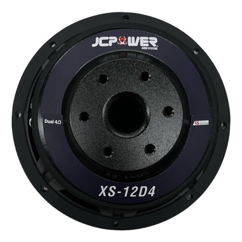 Jc Power Subwoofer De 12 Xs-12d4 Doble Bob 2600w / 1300w Rms Color Negro