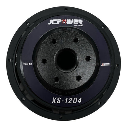 Jc Power Subwoofer De 12 Xs-12d4 Doble Bob 2600w / 1300w Rms Color Negro