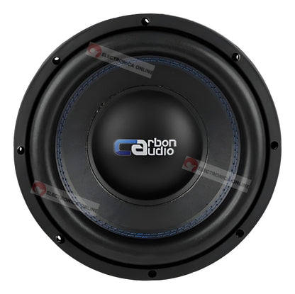 Subwoofer 10 Pulgadas Carbon Audio 800w Entry Doble Bobina Color Negro