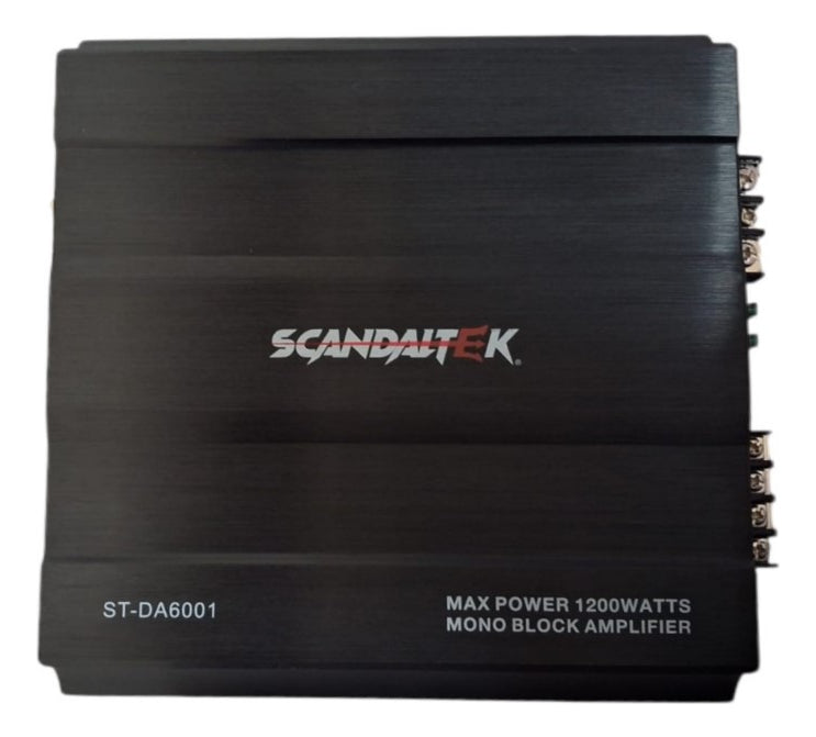 Amplificador Scandaltek 1 Ch St-da6001 1200w Max Color Negro
