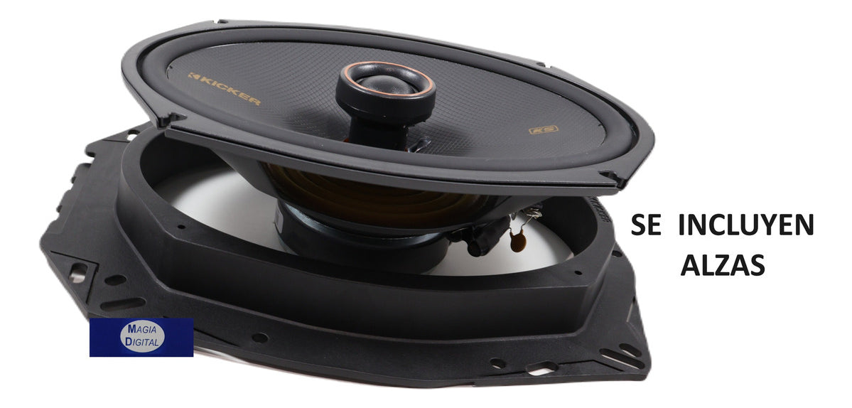 Bocinas 6x9puLG Kicker 51ksc6904 2 Vias 300 Watts Color Negro