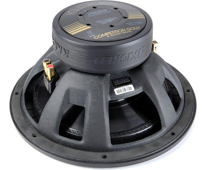 Subwoofer Kicker Gold 12 Comp 12 Pulgadas 1000w Doble Bobina Color Negro