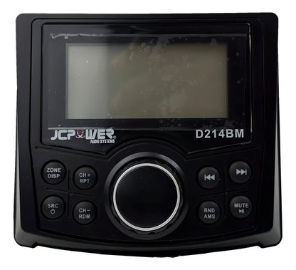 Estereo Marino Jc Power D214bm Bluetooth Usb Auxam Fm 4 Rca