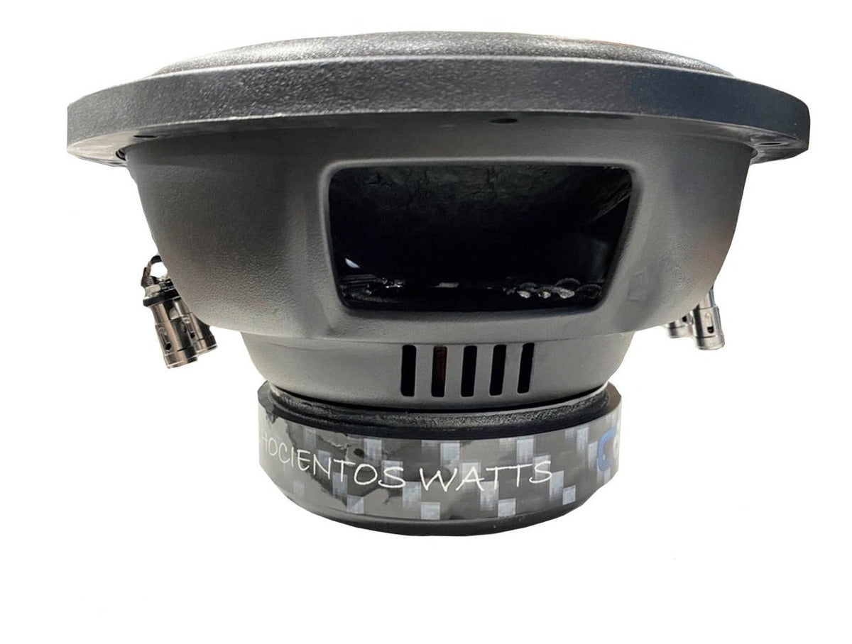 Subwoofer 10 Pulgadas Carbon Audio 800w Entry Doble Bobina Color Negro