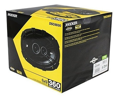 Bocinas Kicker Dsc6930 Dsc69304 3 Vias 6x9 360w Max 90 Rms Color Negro