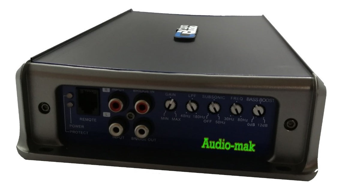 Amplificador Carbón Audio 1 Canal 800w Rms Clase D Nano Color Negro