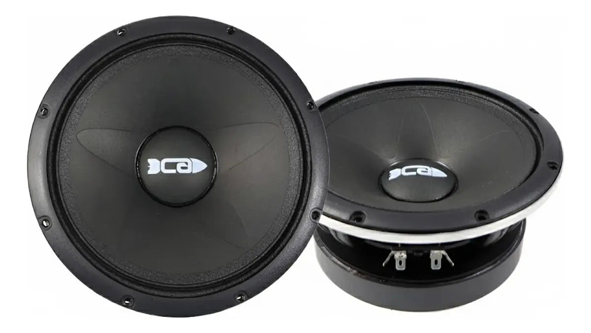 Par De Medios Altos Carbon Audio 7 PLG 2000w Ca-ma20070px Negro